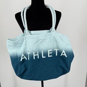 Athleta Teal Ombre Tote Bag
